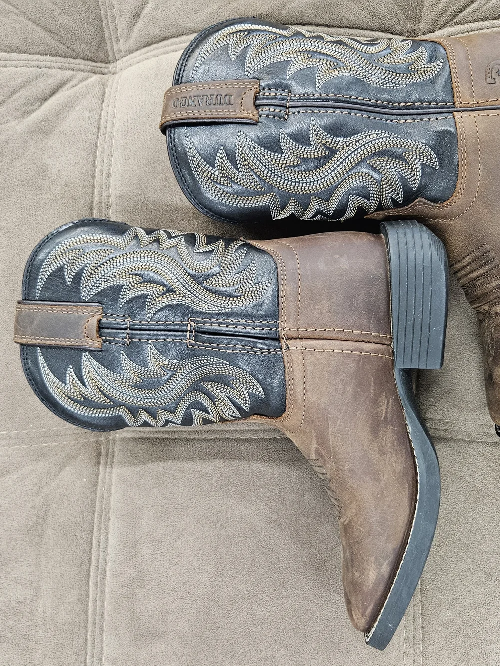 Durango Brown and Black Kids' Western Cowboy Boots